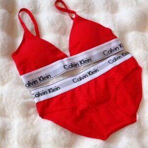 Calvin Klein Classic Red Lingerie Set